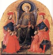 Fra Filippo Lippi St Lawrence Enthroned with Sts Cosmas and Damian,Other Saints and Donors oil painting on canvas
